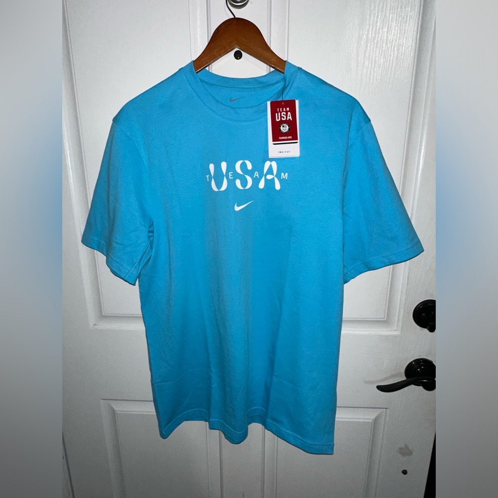 Nike Paris Olympics Team USA Shirt Men’s Medium FN1092-416 NEW